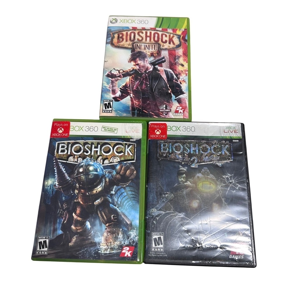 Xbox 360 BioShock BioShock 2 BioShock Infinite Complete Game Collection
